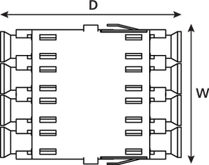 LC Quad Adaptor (top view)