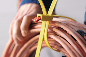 Excess tails can be neatly tucked away.