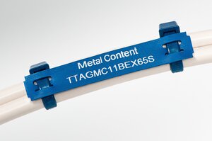 Metal content identification tags TIPTAG MC for a safe and clean production process.