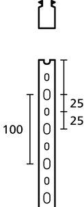 Verdrahtungskanäle aus Hart-PVC HTWD-PD-37.5X50 (185-43750)