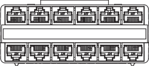 RapidNet 12 Port Cassette (front view)