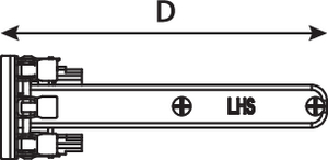 1U 24 Port Category 5e Panel (side view)