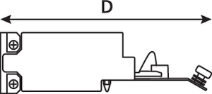 1U 24 Port Shielded Category 5ePanel (side view)
