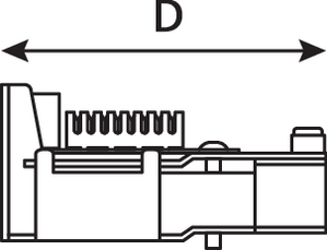 1U 48 Port Category 6 Panel (side view)