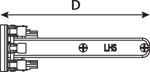 1U 24 Port Category 6 Panel (side view)