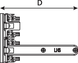 2U 48 Port Category 5e Panel (side view)