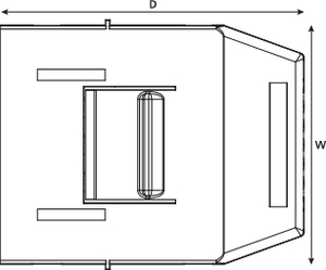 RapidNet 6 Port Category 6A Cassette (top view)