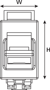 Category 5e Angled 6C Module (front view)