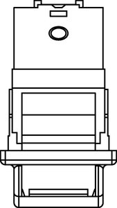 LJ6C Category 5e Angled Module (top view)