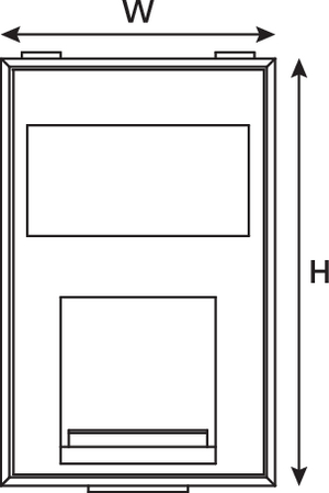 Category 5e LJ6C Module (front view)