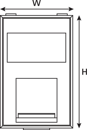Category 6 LJ6C Module (front view)