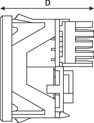 Category 6 LJ6C Module (side view)