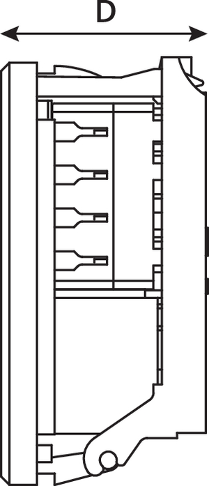 Category 5e Low Profile Module (side view)