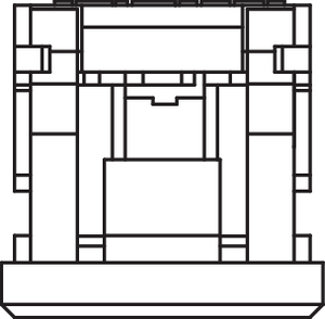 Category 5e Low Profile Module (top view)