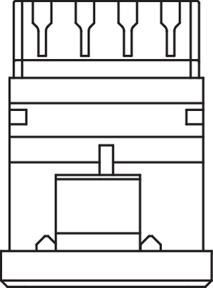Category 5e Shielded Module (top view)