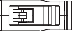 Shielded FTP Keystone Jack (top view)
