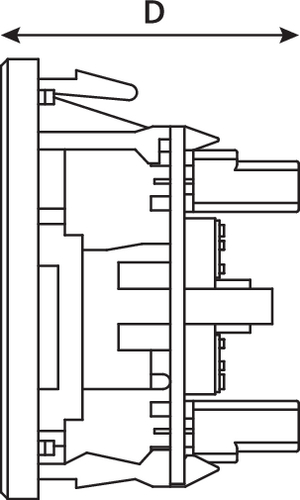 Category 6 single Shielded Module (side view)