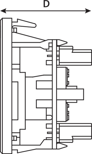 Category 6 Shielded Module (side view)