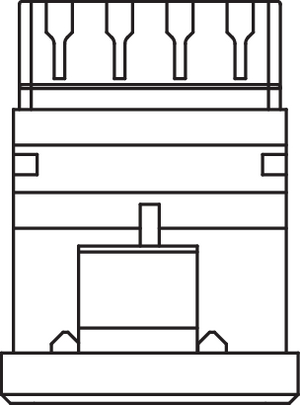 Category 6 Shielded Module (top view)