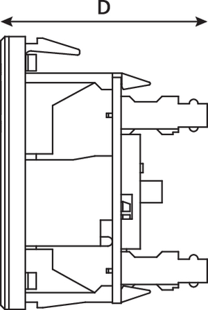 Category 6 Triple Module (side view)