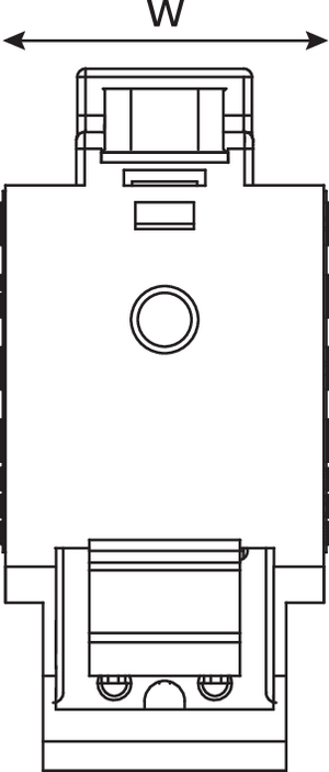 Category 5e Keystone Jack (top view)