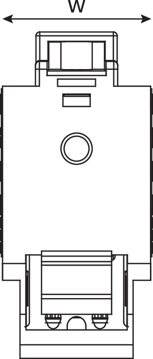 Category 6 Keystone Jack (top view)