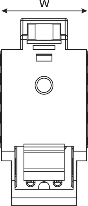 Category 3 Keystone RJ45 Jack (top view)