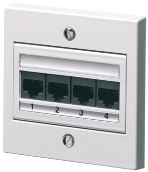 4 Port Category 6 Outlet