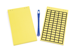 Always on hand: Labels in a convenient, pocket sized and lightweight booklet.