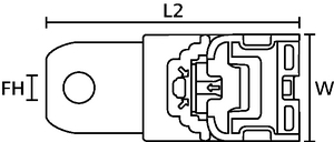 Ratchet P-Clamp (vista dall'alto)