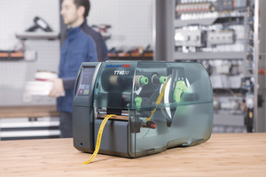 TT4030 thermal transfer printer for industrial applications.