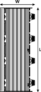 Internal front view.