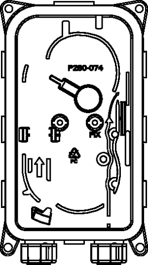 Customer Connection Point without lid (top view)