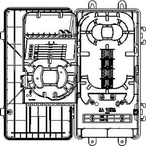 Internal view (inbound cable management)