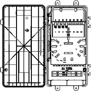 Internal view (drop tray)