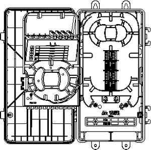 Internal view (inbound cable management)