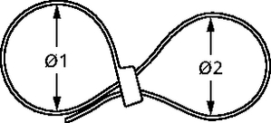 Kombinierter Bündeldurchmesser bei der DH-Serie.