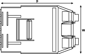 RapidNet MTP 6 x 8 fibre cassette with 2 x 24 fibre Rear MTP Connectors