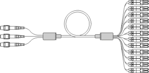 3 x 8 Fibre MTP to 12 LC Fan Out