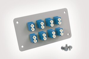 Connector Plate with 8 LC PC Adaptors