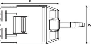 RapidNet 12 Core LC Cassette (top view)