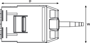 RapidNet 12 Core SC Duplex Cassette (top view)