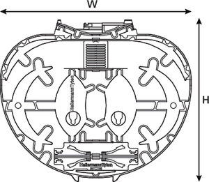 IR Single Element Splitter Tray with Splitter and ANT splice bridge (front view)