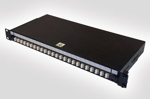 1U LC Duplex Multimode Fibre Panel (also available with LC Duplex, LC Quad, SC Simplex or SC Duplex adaptors)