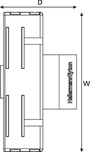 8 Port LC Fibre Adaptor Mounting Module