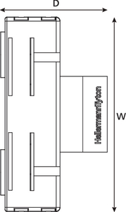 16 Port LC Fibre Adaptor Mounting Module