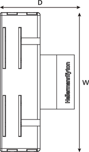 12 Port MTP Fibre Adaptor Mounting Module