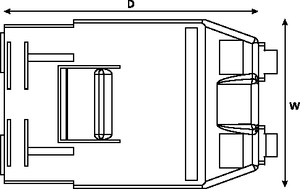 RapidNet LC 16 port fibre cassette with 2 rear MTP connectors
