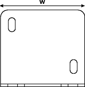 Floor mounting bracket for 25mm conduit