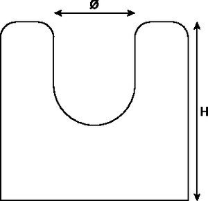 Floor mounting bracket for 25mm conduit